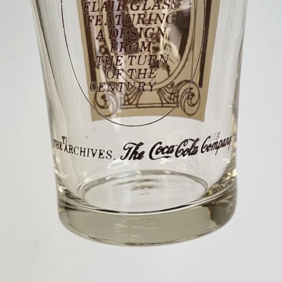 Vintage  Coke Coca Cola Flair Glass - Picture 14 of 17